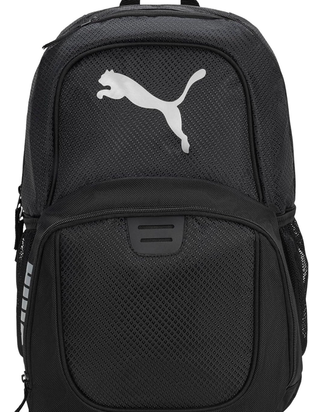 Puma Black Backpack with White Puma Logo